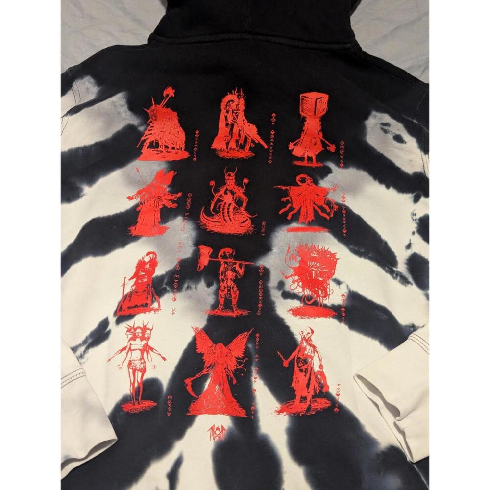 Shibori Threads Sleep Token V2.0 Hoodie Sz S Rock Band Hoodie Even in Arcadia - Picture 8 of 9